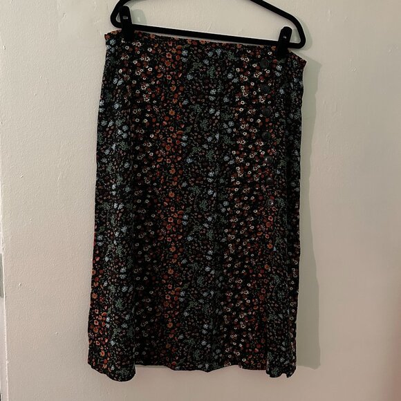 Floral A-Line Skirt - Picture 1 of 4